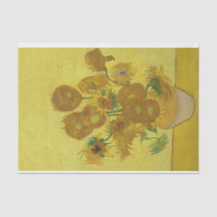 Sunflowers, Vincent van Gogh post-impressionist Tissue Paper