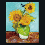 Sunflowers Vincent van Gogh Poster<br><div class="desc">Sunflowers (1888)  Vincent van Gogh. Reproduction of famous works of art  images in the public domain.</div>