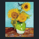 Sunflowers Vincent van Gogh Poster<br><div class="desc">Sunflowers (1888)  Vincent van Gogh. Reproduction of famous works of art  images in the public domain.</div>