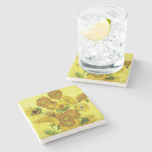Sunflowers Vincent van Gogh Stone Coaster