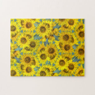 Sunflowers - vintage look jigsaw puzzle