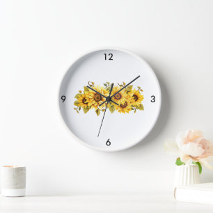 Sunflowers Wall Clock