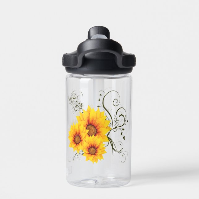Sunflowers Water Bottle (Back)
