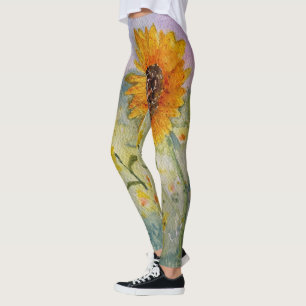 Sunflowers Watercolour  Leggings