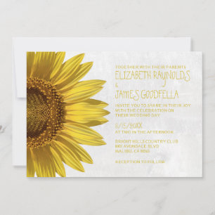 Sunflowers Wedding Invitations