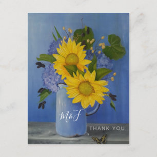 Sunflowers Wedding Thank You Card