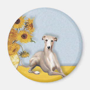 Sunflowers - Whippet #2A Magnet