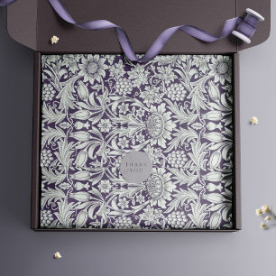 Sunflowers William Morris Purple Vintage Floral Tissue Paper