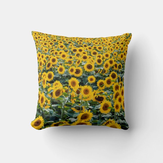 Sunflowers, Wisconsin field Cushion (Front)