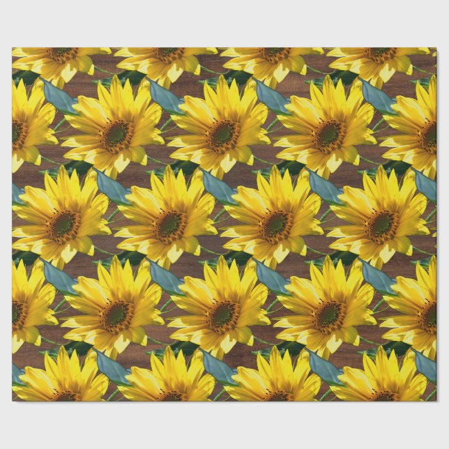 Sunflowers Wrapping Paper (Seam)