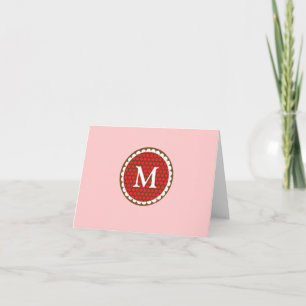 Sunflowery Flair Red Note Card