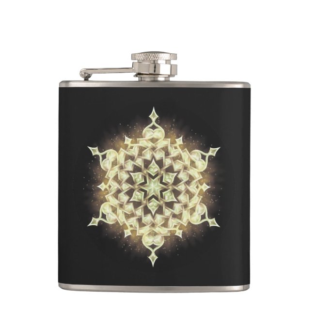 Sunfrost Snowflake Hip Flask (Front)