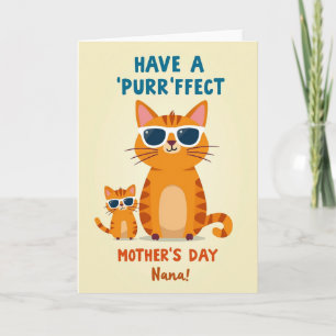 Sunglass Cats Mothers Day Card