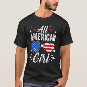 Sunglasses 4th July All American Girls Matching T-Shirt