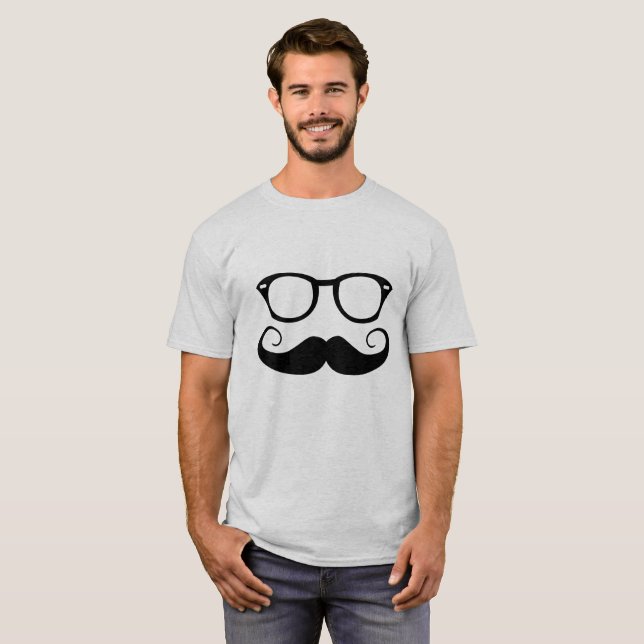 Sunglasses And Moustache T-Shirt (Front Full)