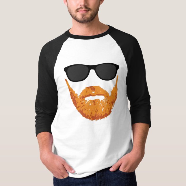 Sunglasses and Red Head Beard T-Shirt (Front)