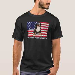 Sunglasses Bernese Mountain Mum Flag American Usa T-Shirt