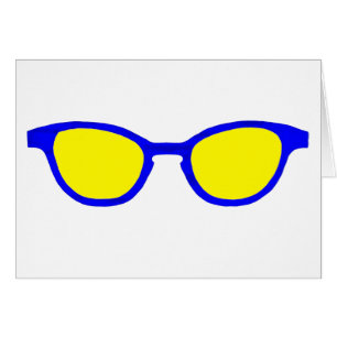 Sunglasses Blue Rim Yellow Lens jGibney The MUSEUM