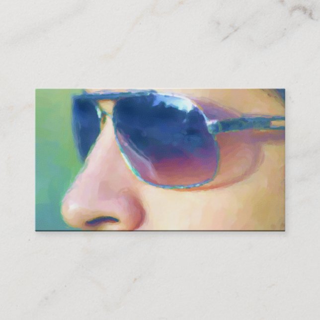 Sunglasses business cards (Front)