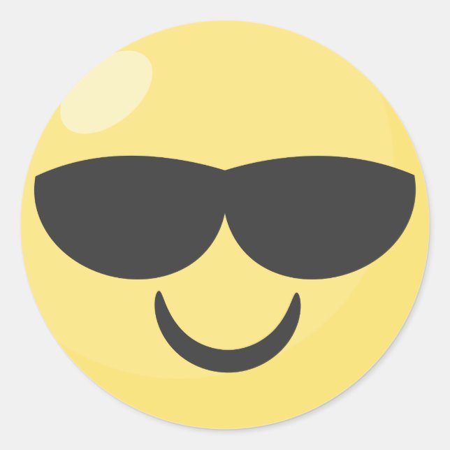 Sunglasses Cool Emoji Stickers (Front)