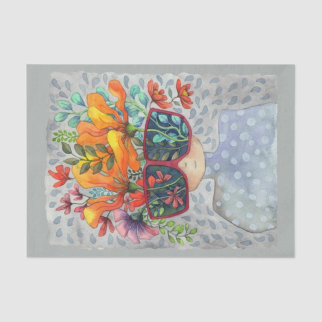 Sunglasses Creativity Tissue Paper (Front)