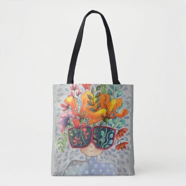 Sunglasses Creativity Tote Bag (Front)