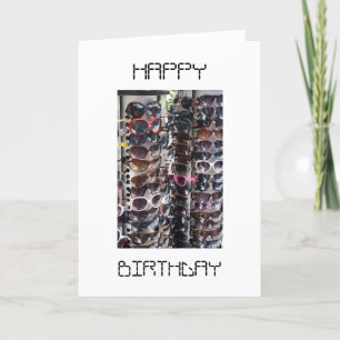 Sunglasses Happy Birthday Card