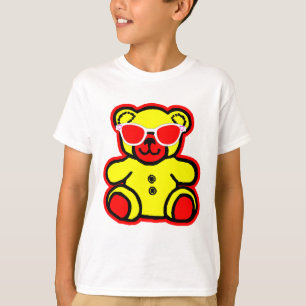 Sunglasses Heart Teddy Bear Red Yellow The MUSEUM T-Shirt