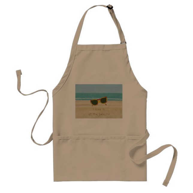 Sunglasses I love it at the beach, aprons (Front)