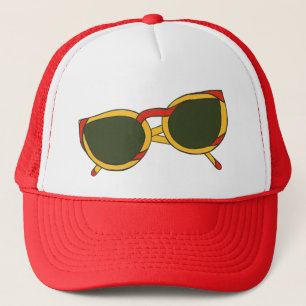 Sunglasses in yellow and red on Hats