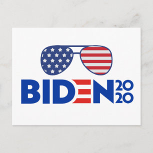 SUNGLASSES JOE BIDEN FOR PRESIDENT 2020 ELECTION POSTCARD
