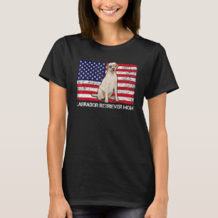 Sunglasses Labrador Retriever Mum Flag American Us T-Shirt