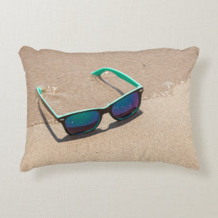 Sunglasses on the Beach Accent Pillow