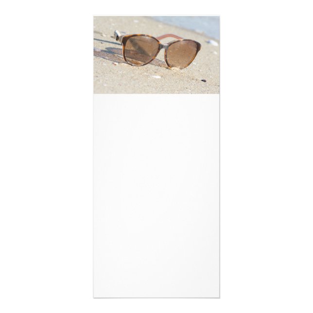 Sunglasses on the beach rack card (Front)