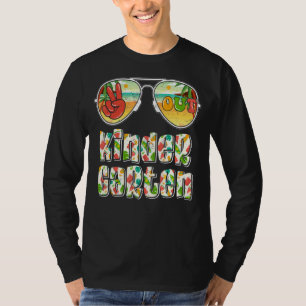 Sunglasses Peace Out Kindergarten Teachers Graduat T-Shirt