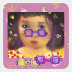 Sunglasses Square Sticker
