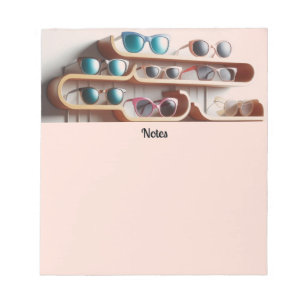 Sunglasses Stylish Colourful Fashionable Notepad