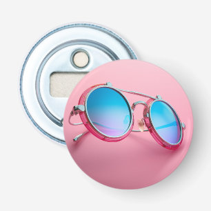 Sunglasses themed bottle opener, pink cool opener