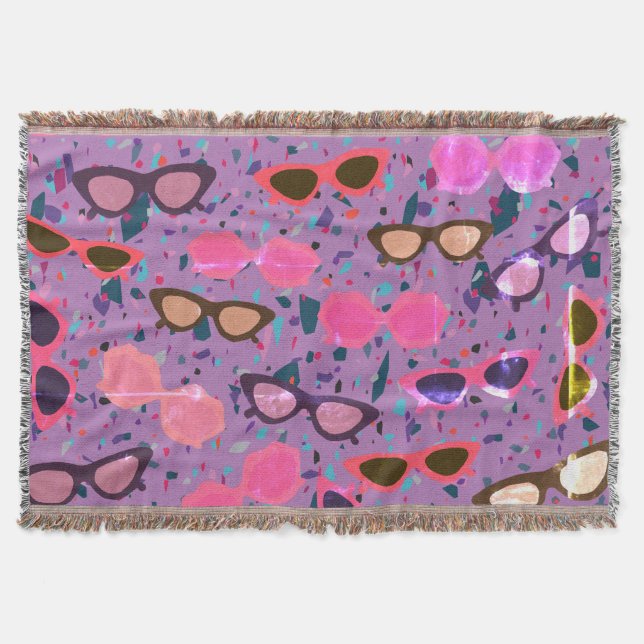 Sunglasses Throw Blanket (Front)