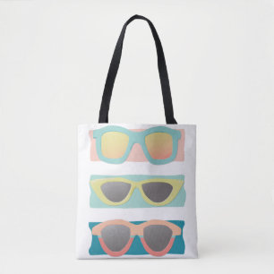 Sunglasses Trio Coral Tote Bag