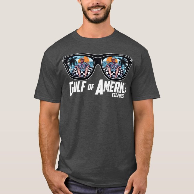 Sunglasses Trump Gulf of America T-Shirt (Front)