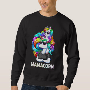 Sunglasses Unicorn Mum Retro Costume Sweatshirt