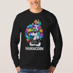 Sunglasses Unicorn Mum Retro Costume T-Shirt