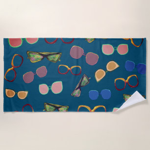 Sunglasses Vintage Beach Mood Towel