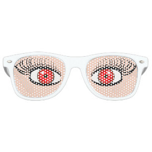 Sunglasses With Red Fake Eyes
