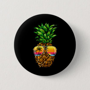 Sungles Pineapple Aloha Hawaii Luau Hawaiian Vacat 6 Cm Round Badge