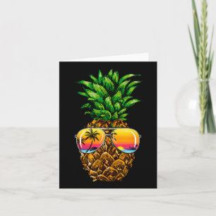 Sungles Pineapple Aloha Hawaii Luau Hawaiian Vacat Card