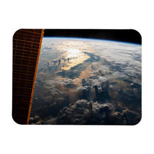 Sunglint Beams Off Celebes Sea In Southeast Asia Magnet