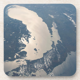 Sunglint Beams Off Lake Michigan Coaster