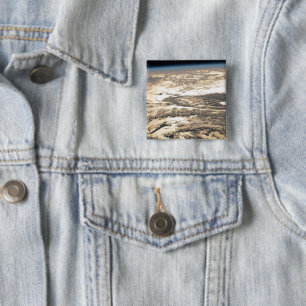 Sunglint Beams Off The Atlantic Ocean 15 Cm Square Badge